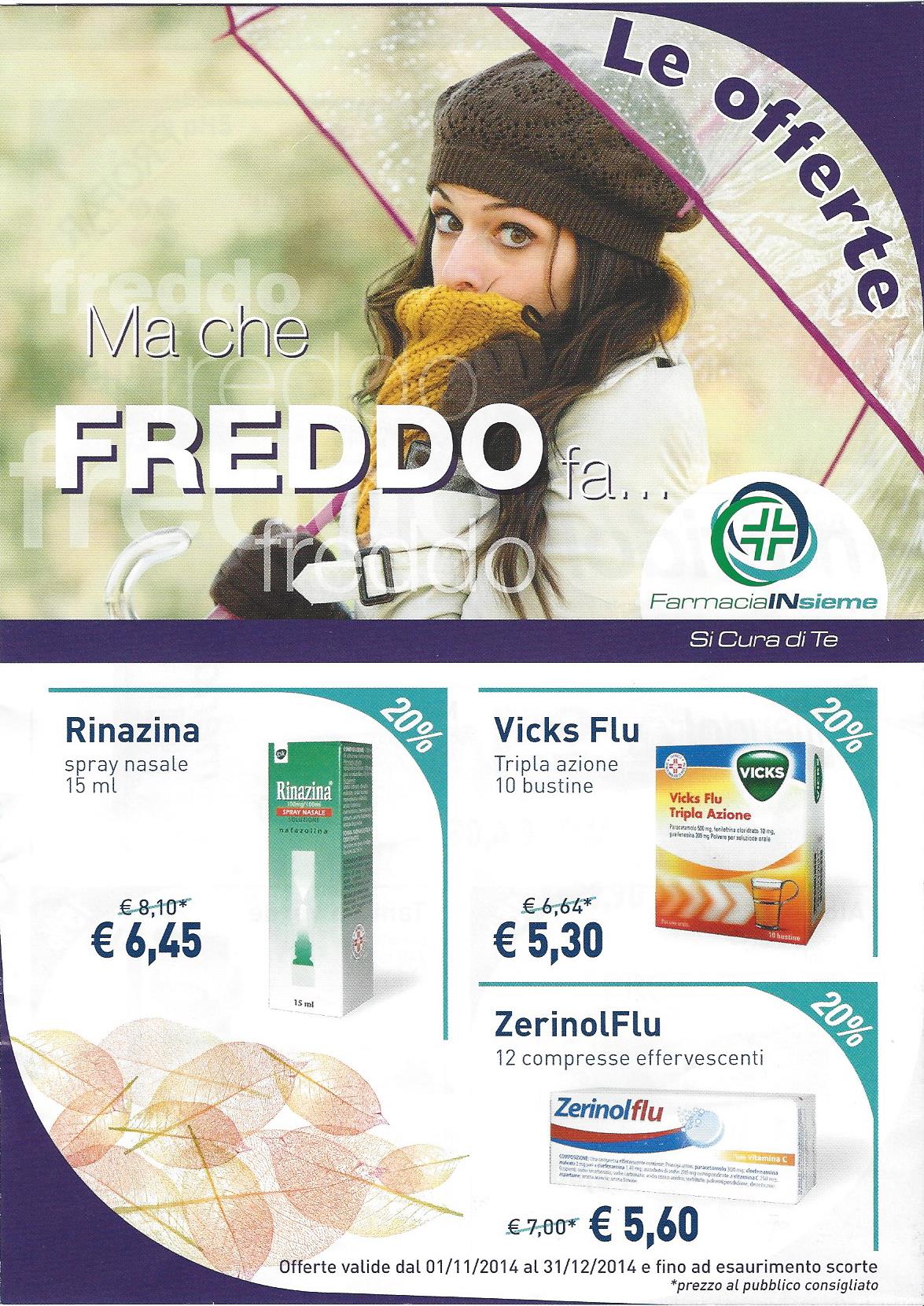 OFFERTE FARMACIAINSIEME DI NOVEMBRE E DICEMBRE