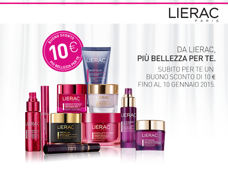 Continua fino al 15 gennaio la promozione Lierac, vieni a scoprirla!